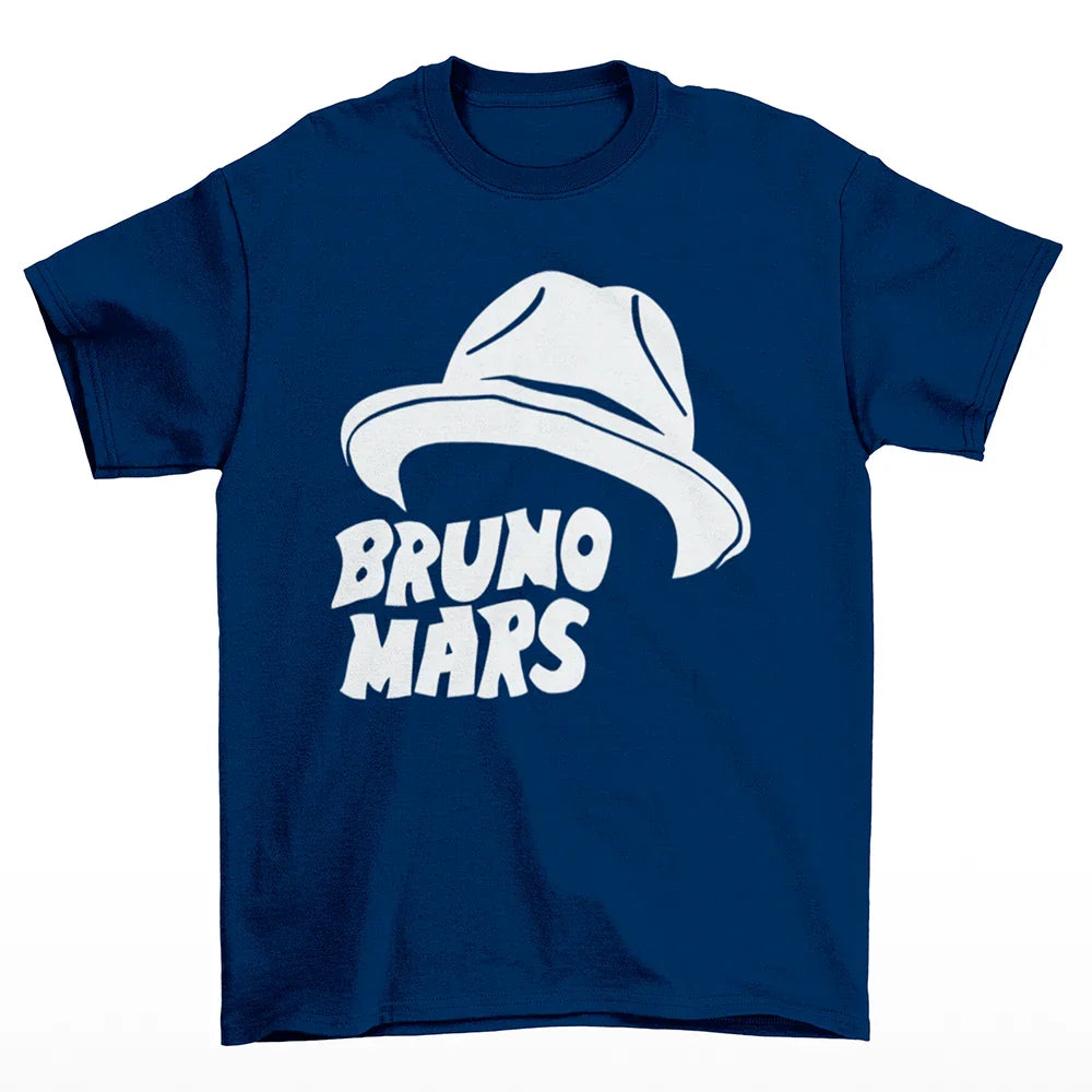 Camiseta Básica Chapéu Bruno Mars