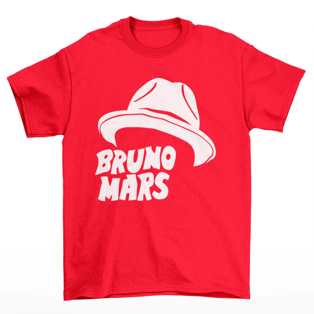 Camiseta Básica Chapéu Bruno Mars