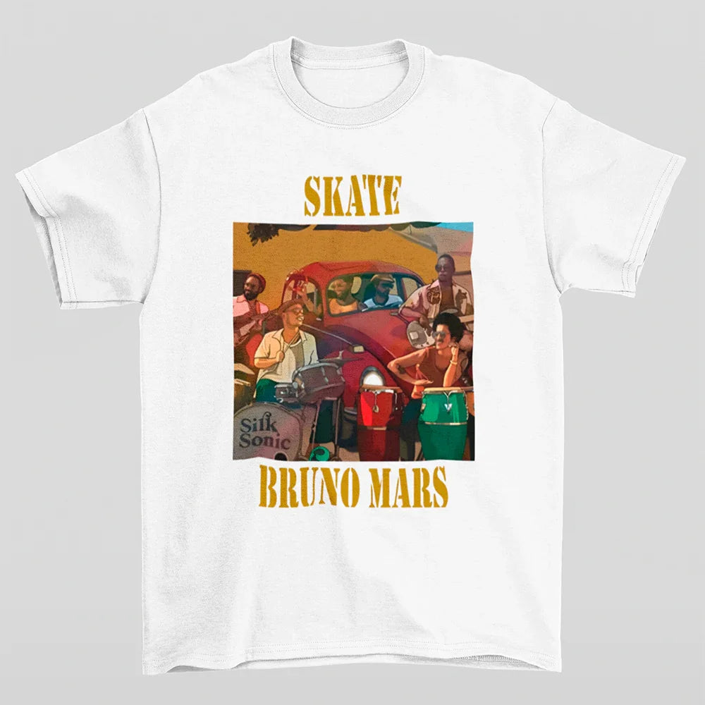 Camiseta Básica Skate Bruno Mars
