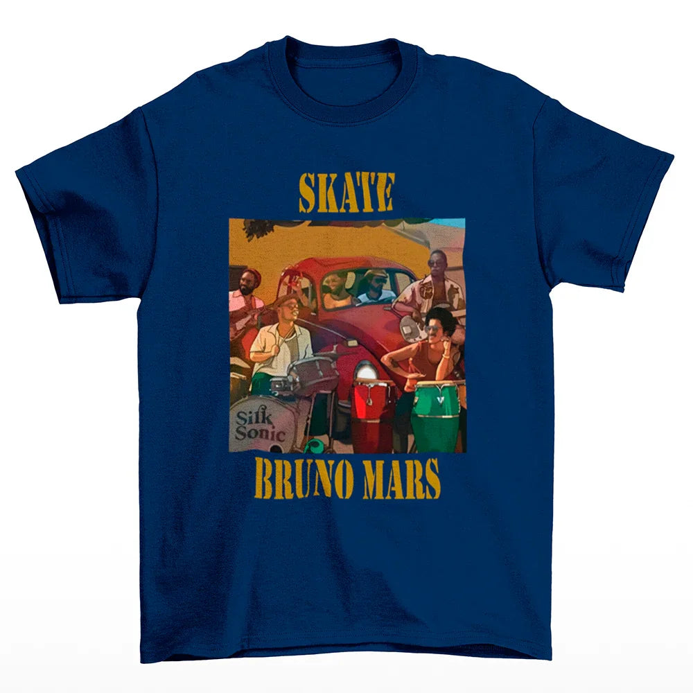 Camiseta Básica Skate Bruno Mars