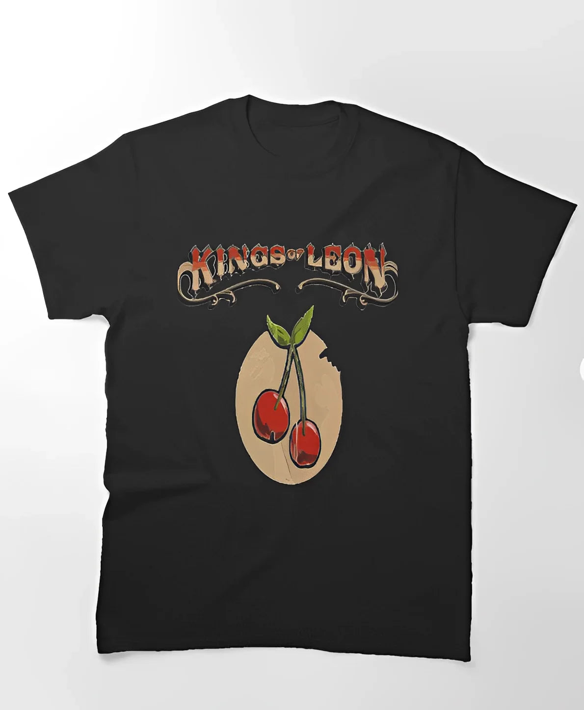 Camiseta Básica Kings Of Leon Cherry - Preto