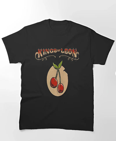 Camiseta Básica Kings Of Leon Cherry - Preto
