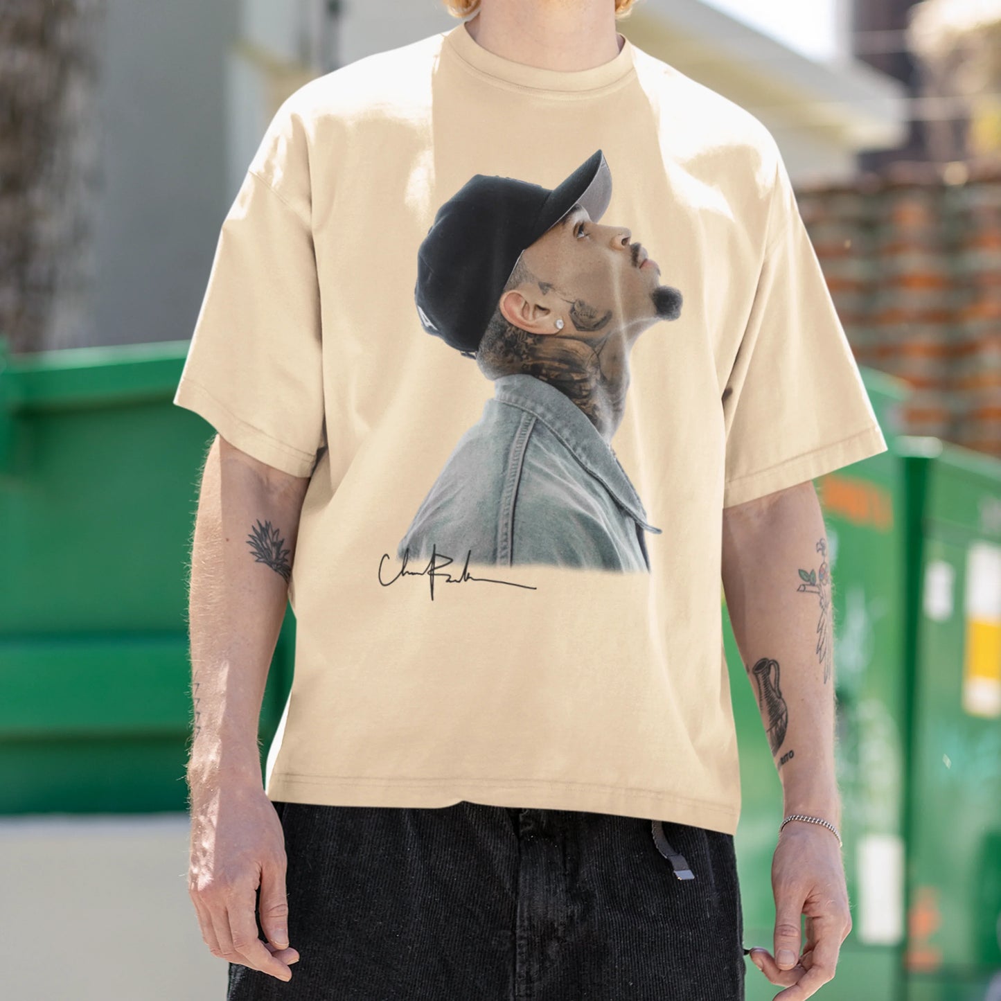 Camiseta Básica Chris Brown Vintage Style