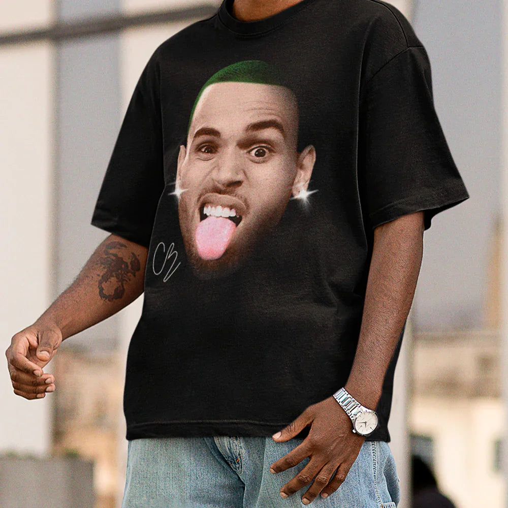 Camiseta Básica Chris Brown Rare