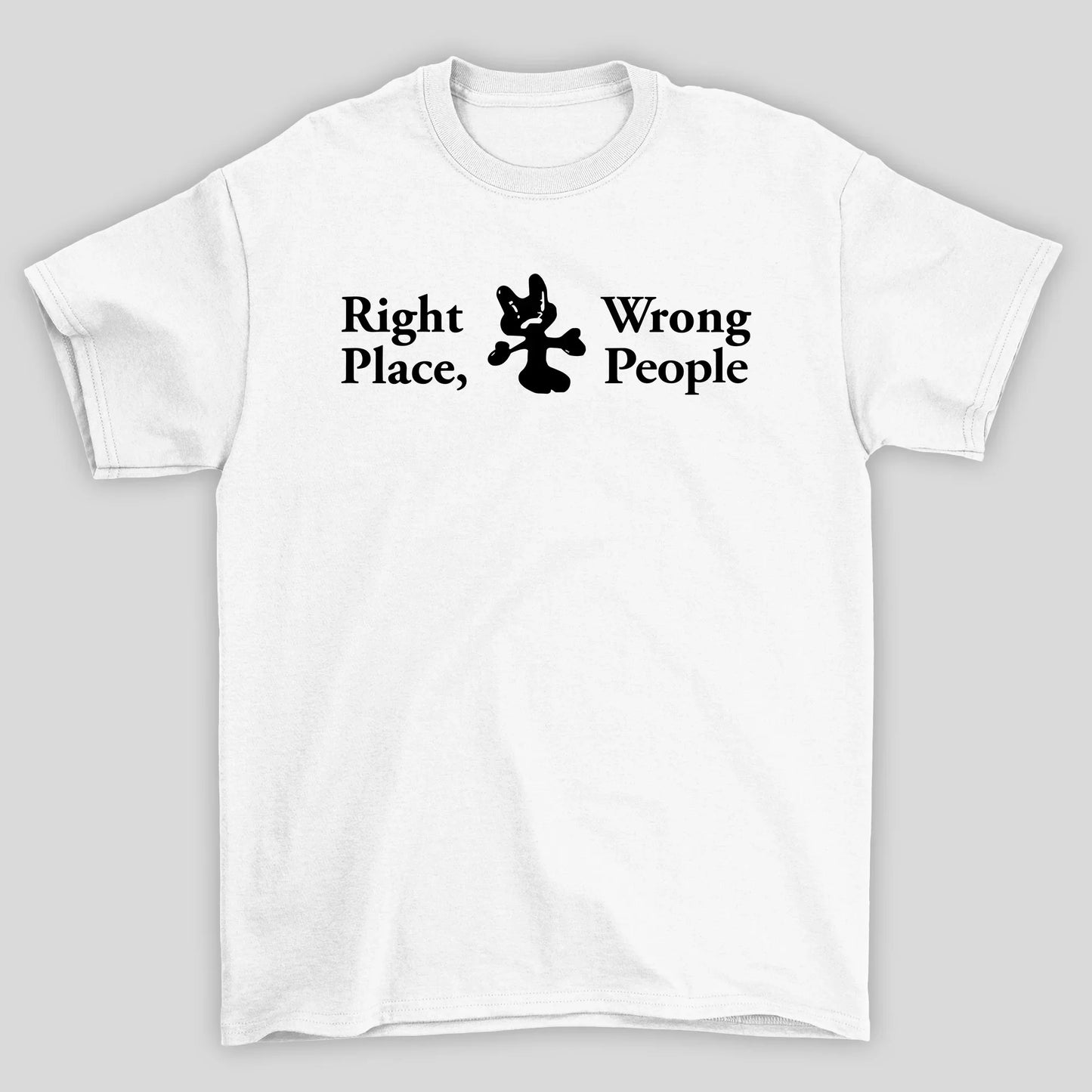 Camiseta Básica BTS Right People, Wrong Place- BRANCO