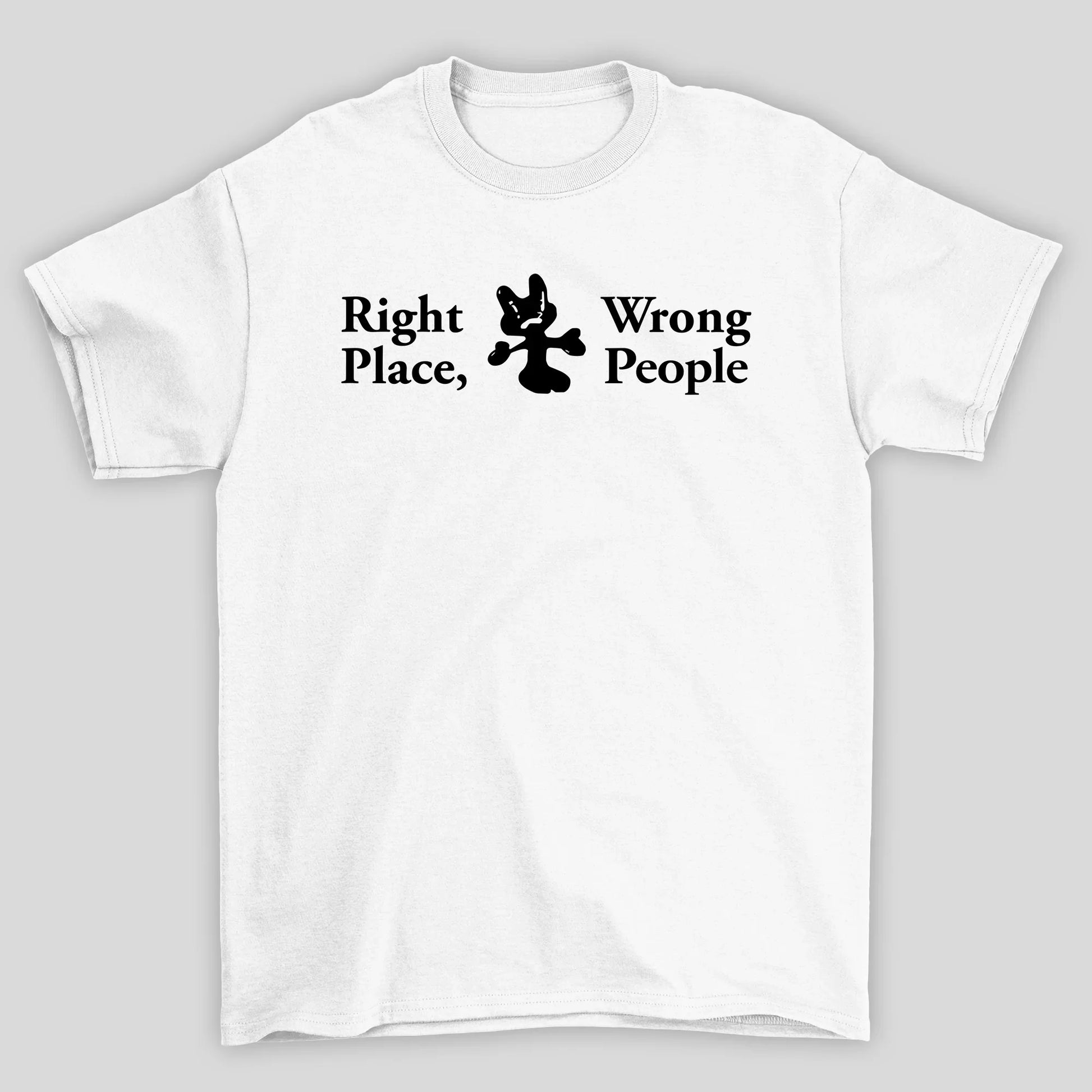 Camiseta Básica BTS Right People, Wrong Place- BRANCO
