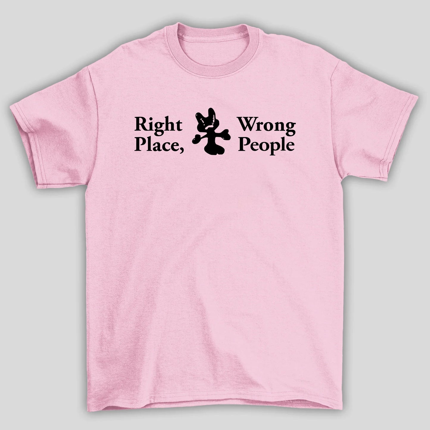 Camiseta Básica BTS Right People, Wrong Place- ROSA BEBE