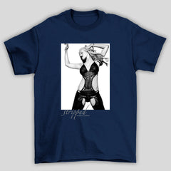 Camiseta Básica Christina Aguilera Stripped P&B
