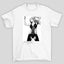 Camiseta Básica Christina Aguilera Stripped- branco