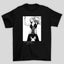 Camiseta Básica Christina Aguilera Stripped- preto
