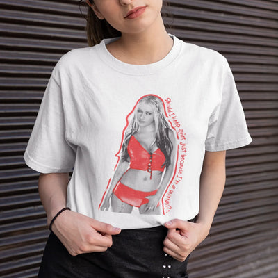 Camiseta Básica Christina Aguilera I Keep Quiet- BRANCO