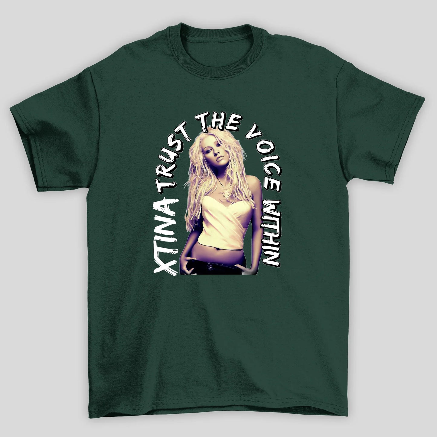 Camiseta Básica Christina Aguilera Trust - verde