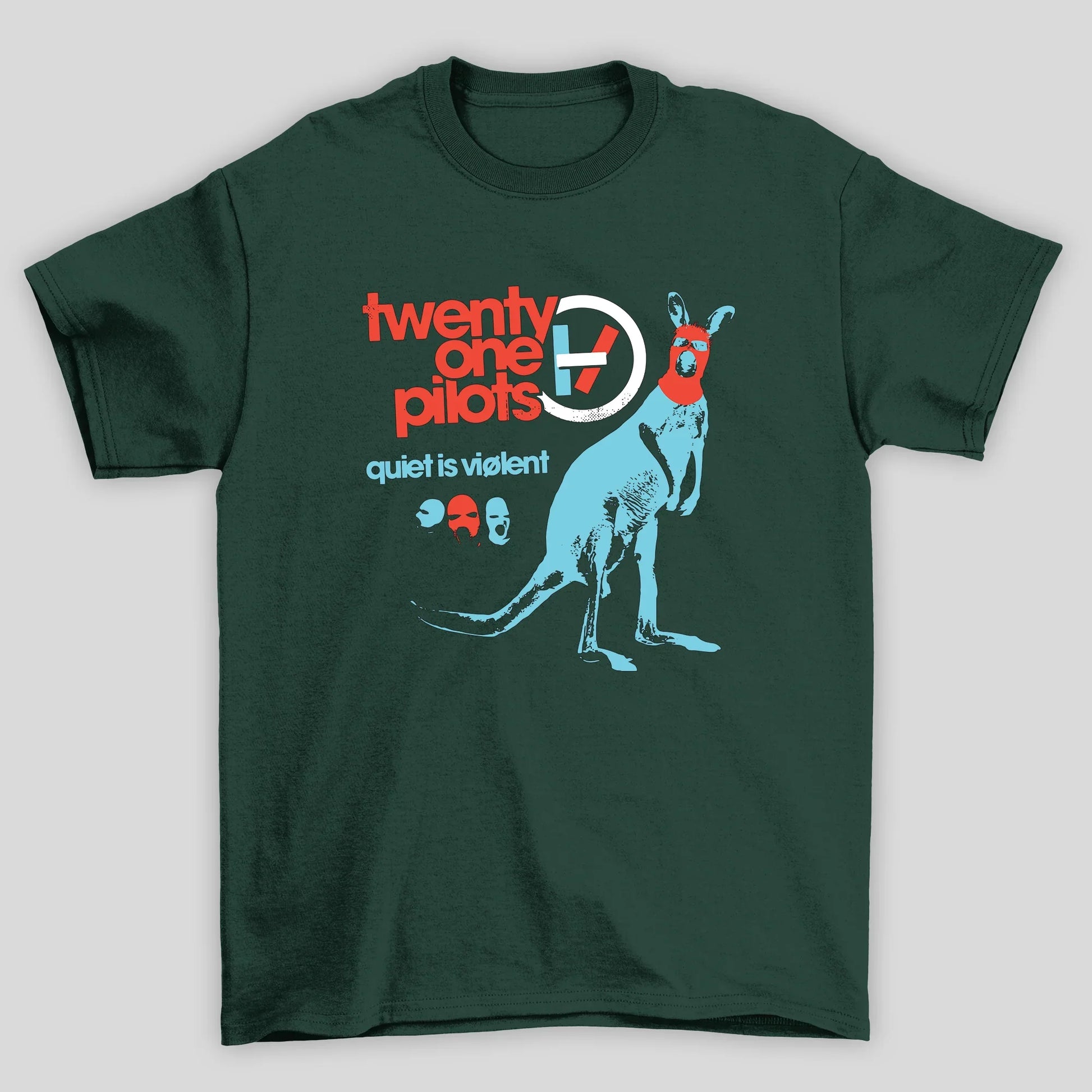 Camiseta Básica Twenty One Pilots Australian- verde