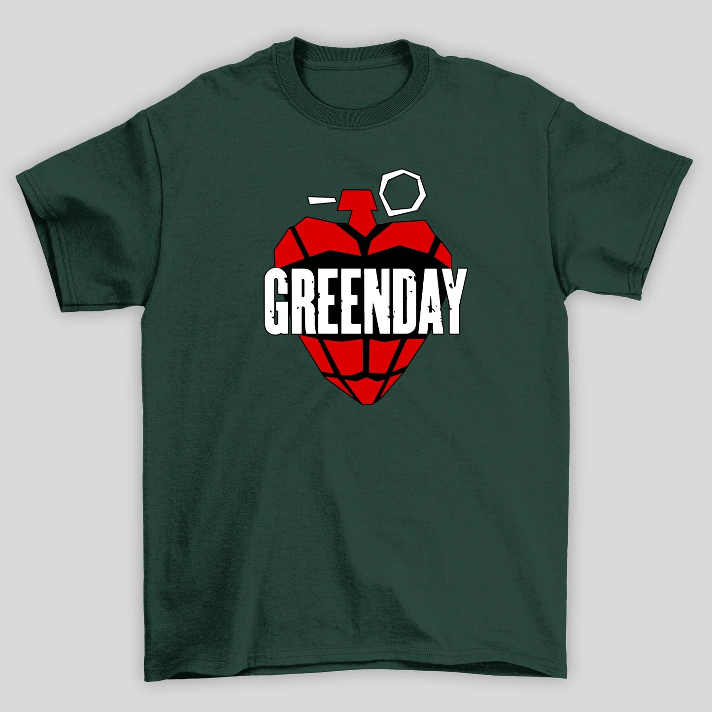 Camiseta Básica Green Day Rock