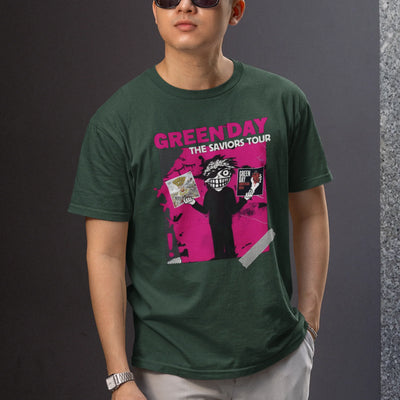 Camiseta Básica Green Day The Saviors Tour
