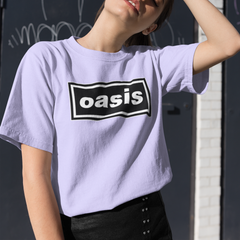 Camiseta Básica Logo Oasis Banda