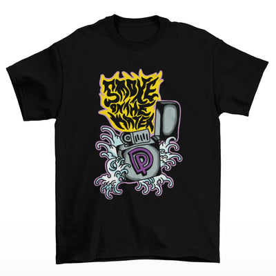 Camiseta Básica Deep Purple Graphic-PRETO