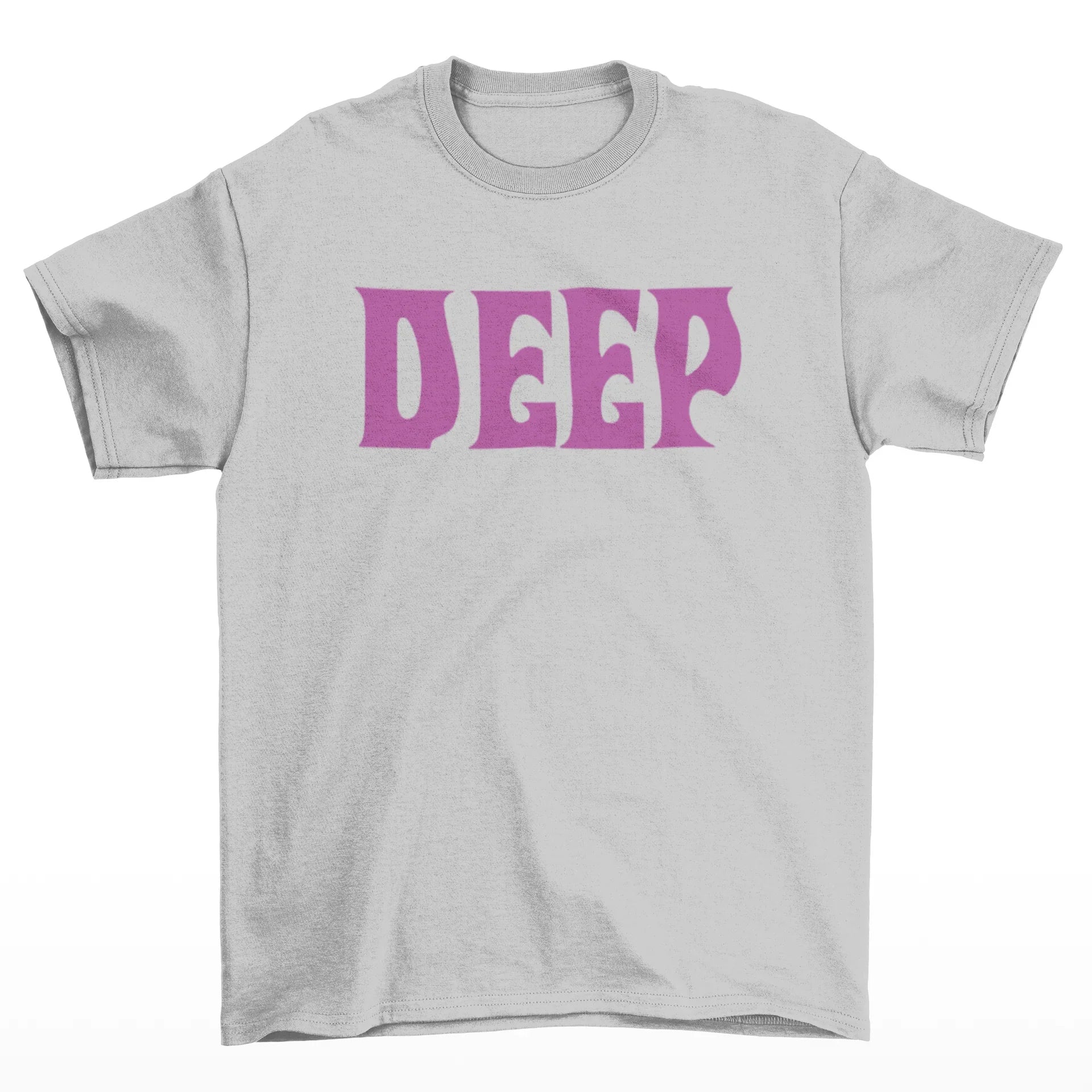 Camiseta Básica Deep Purple Logo-BRANCO

