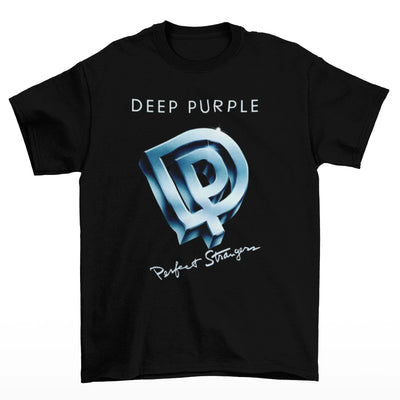 Camiseta Básica Deep Purple Perfect Strangers-PRETO
