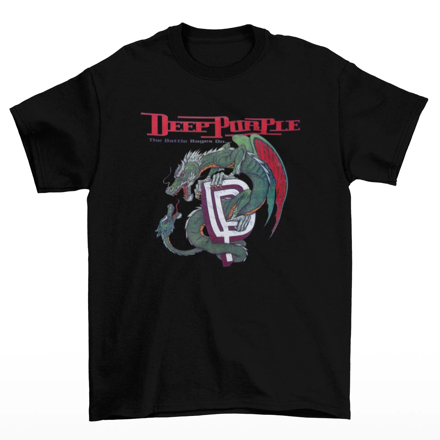 Camiseta Básica Deep Purple The Battle Rages On-PRETO
