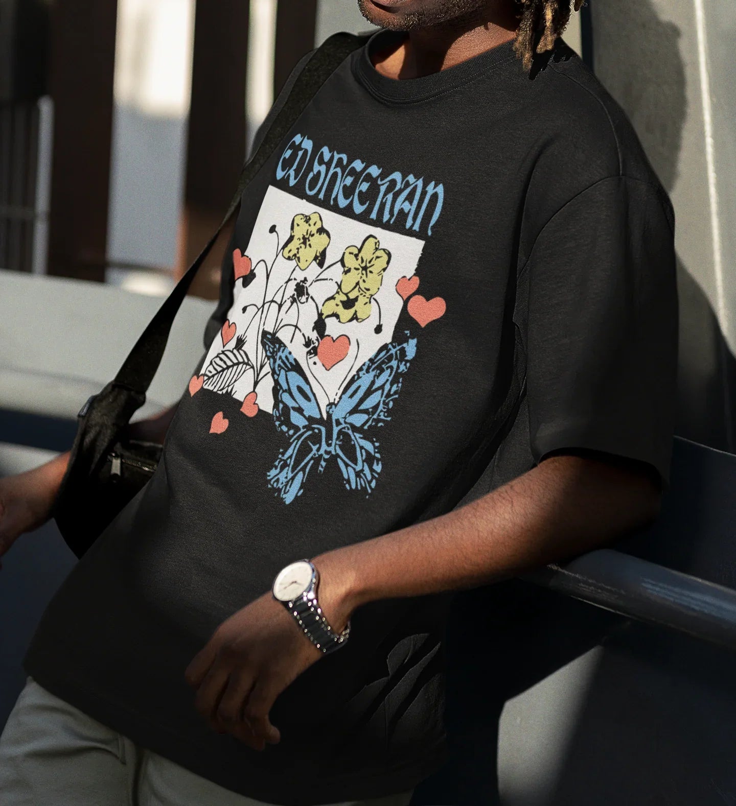 Camiseta Básica Ed Sheeran Butterfly Preto