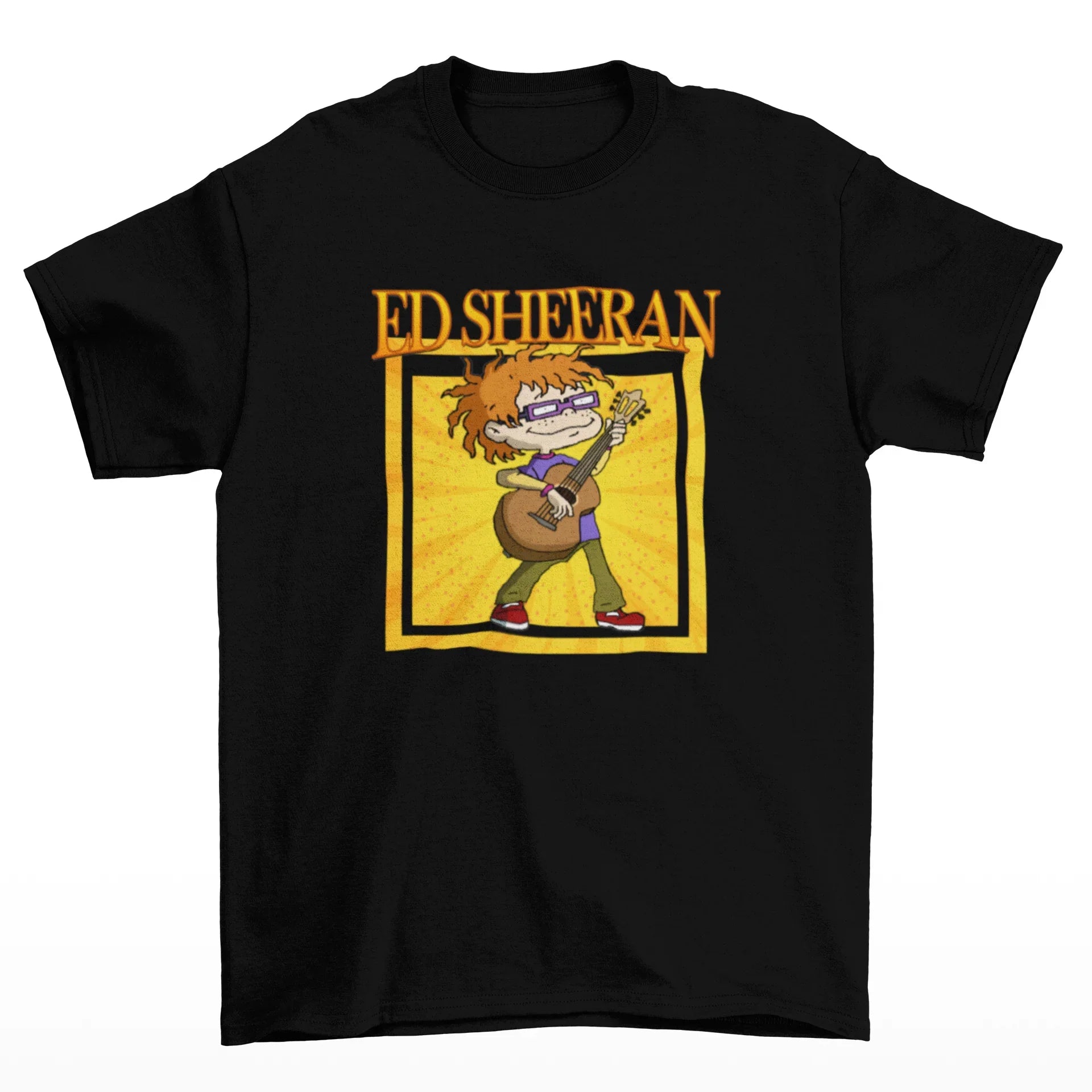 Camiseta Básica Ed Sheeran Chuckie Finster Preto