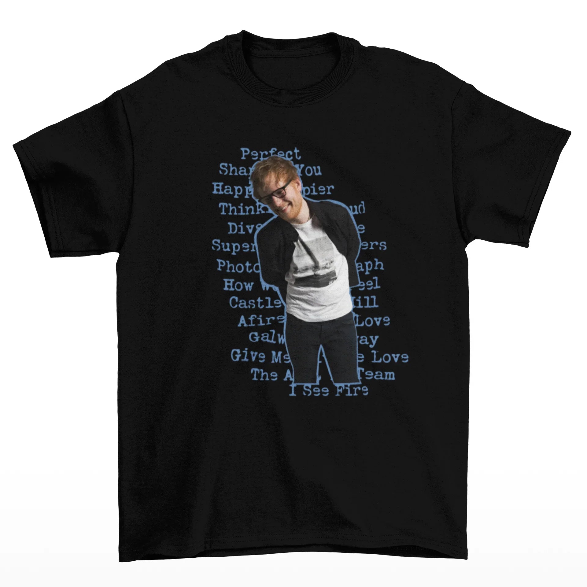 Camiseta Básica Ed Sheeran Musics Preto