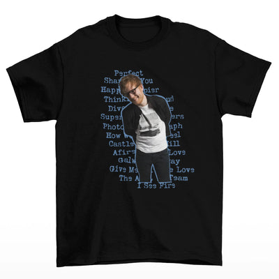 Camiseta Básica Ed Sheeran Musics Preto