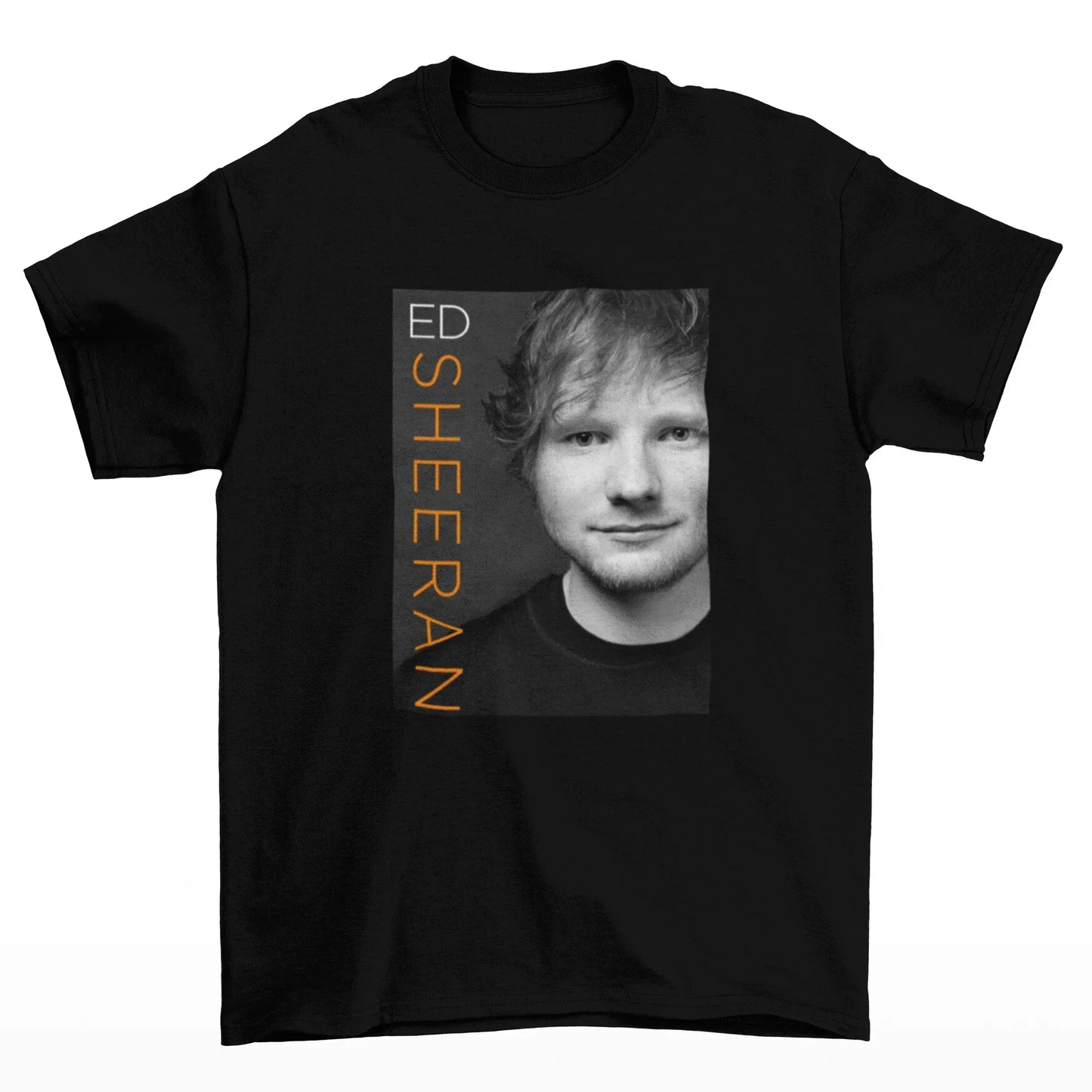 Camiseta Básica Ed Sheeran P&B Preto