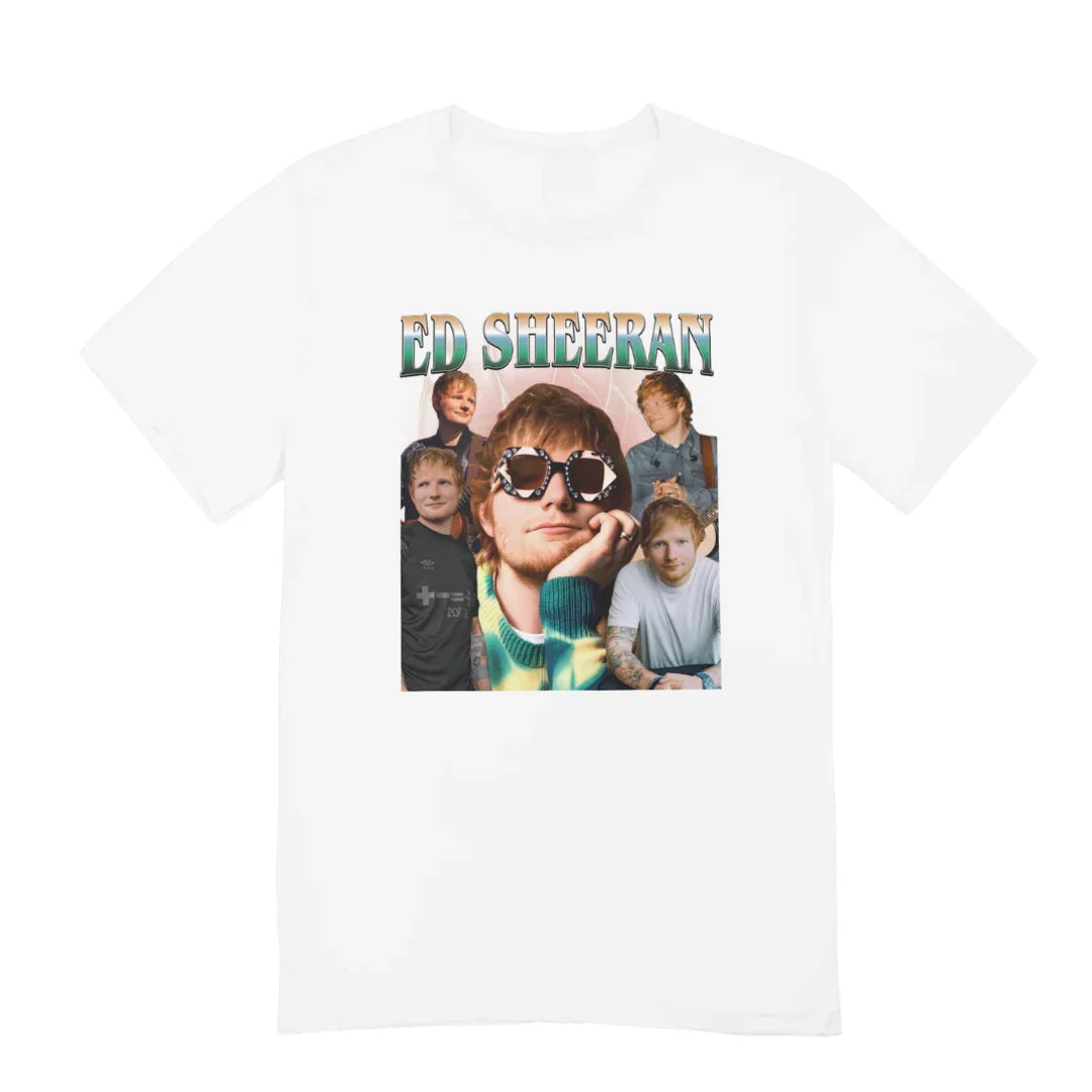 Camiseta Básica Ed Sheeran Tour 2024 Branco