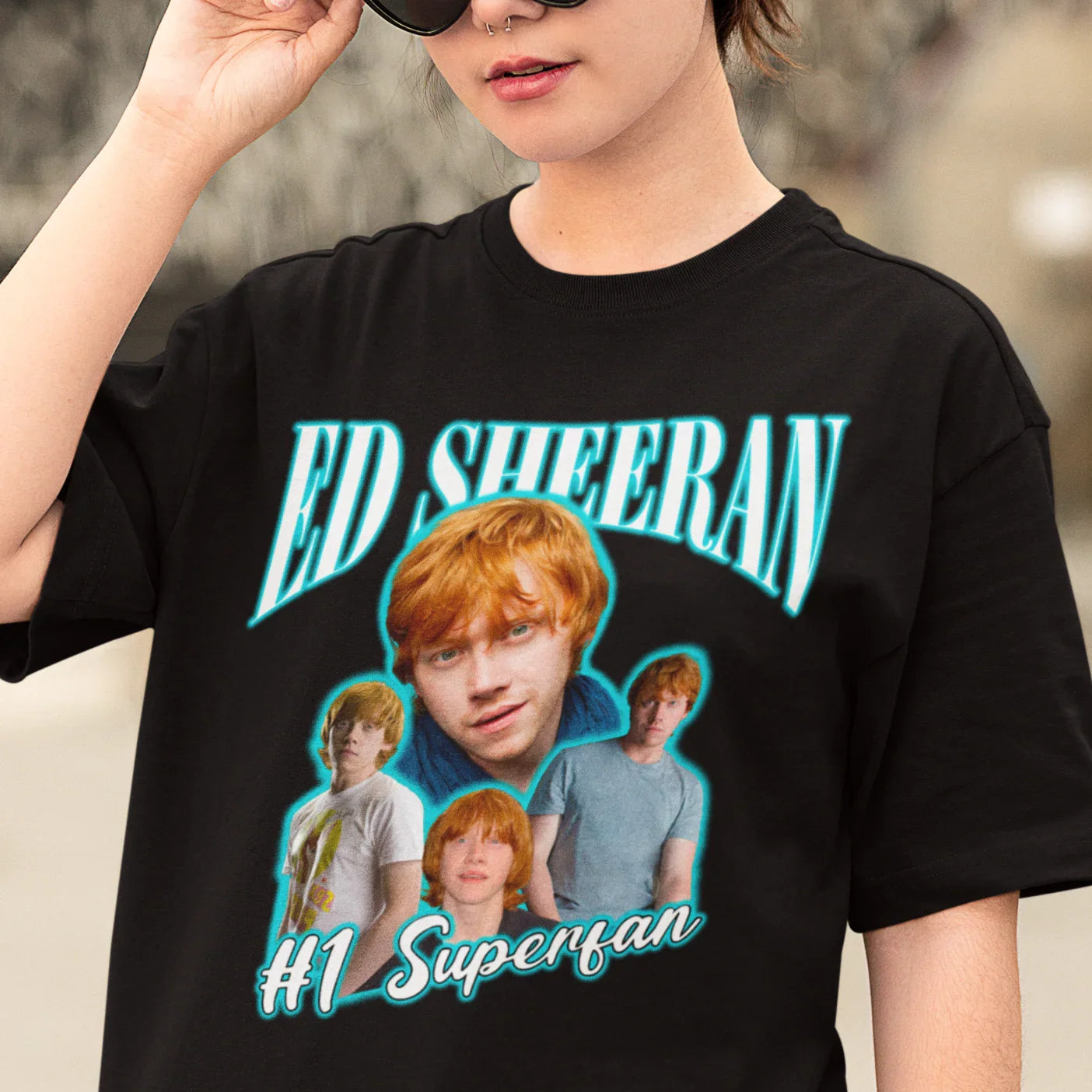 Camiseta Básica Ed Sheeran #1 Superfan Preto