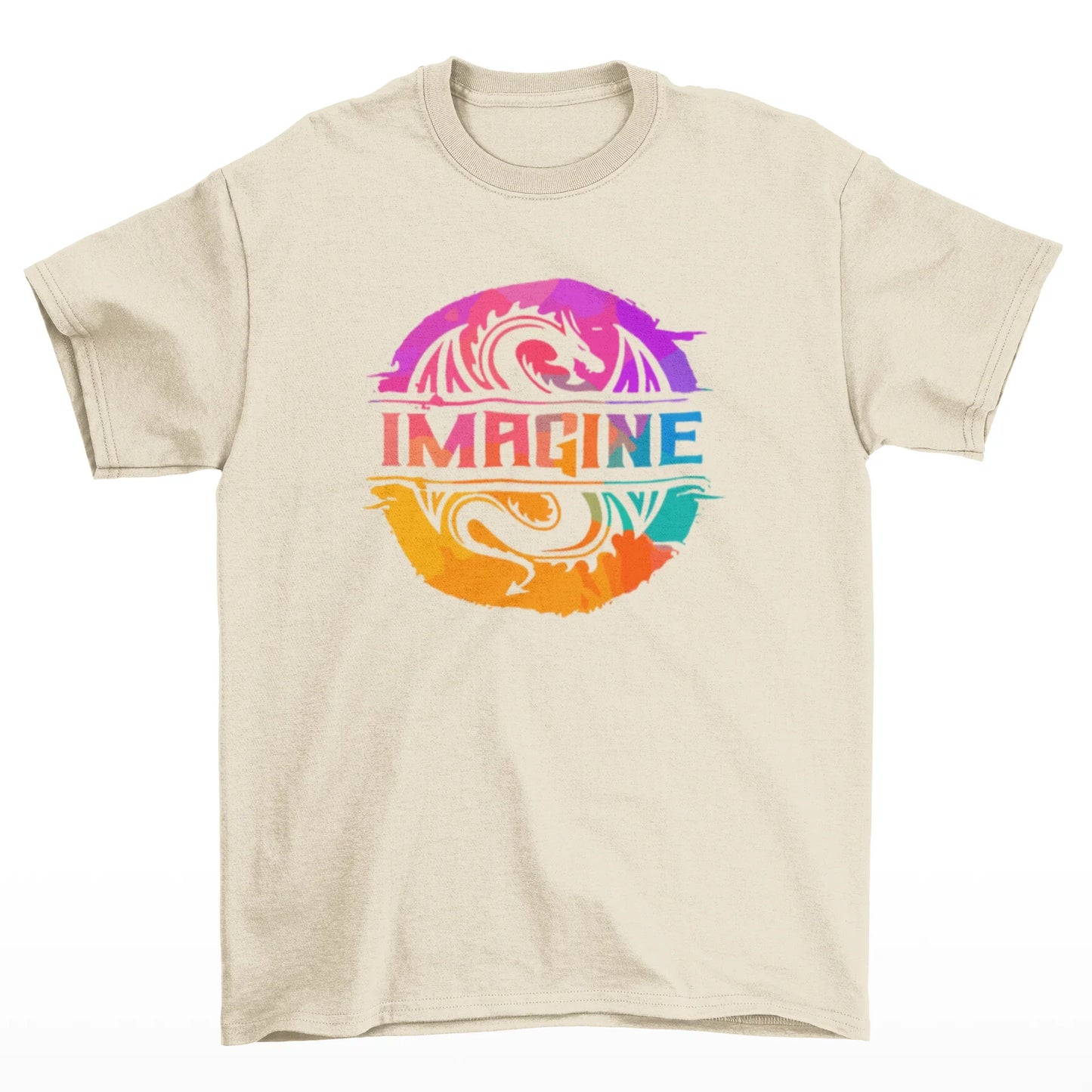 Camiseta Básica Imagine Dragons Colorful-PEROLA