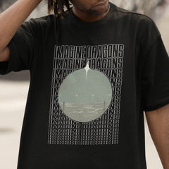 Camiseta Básica Imagine Dragons Letters Loom