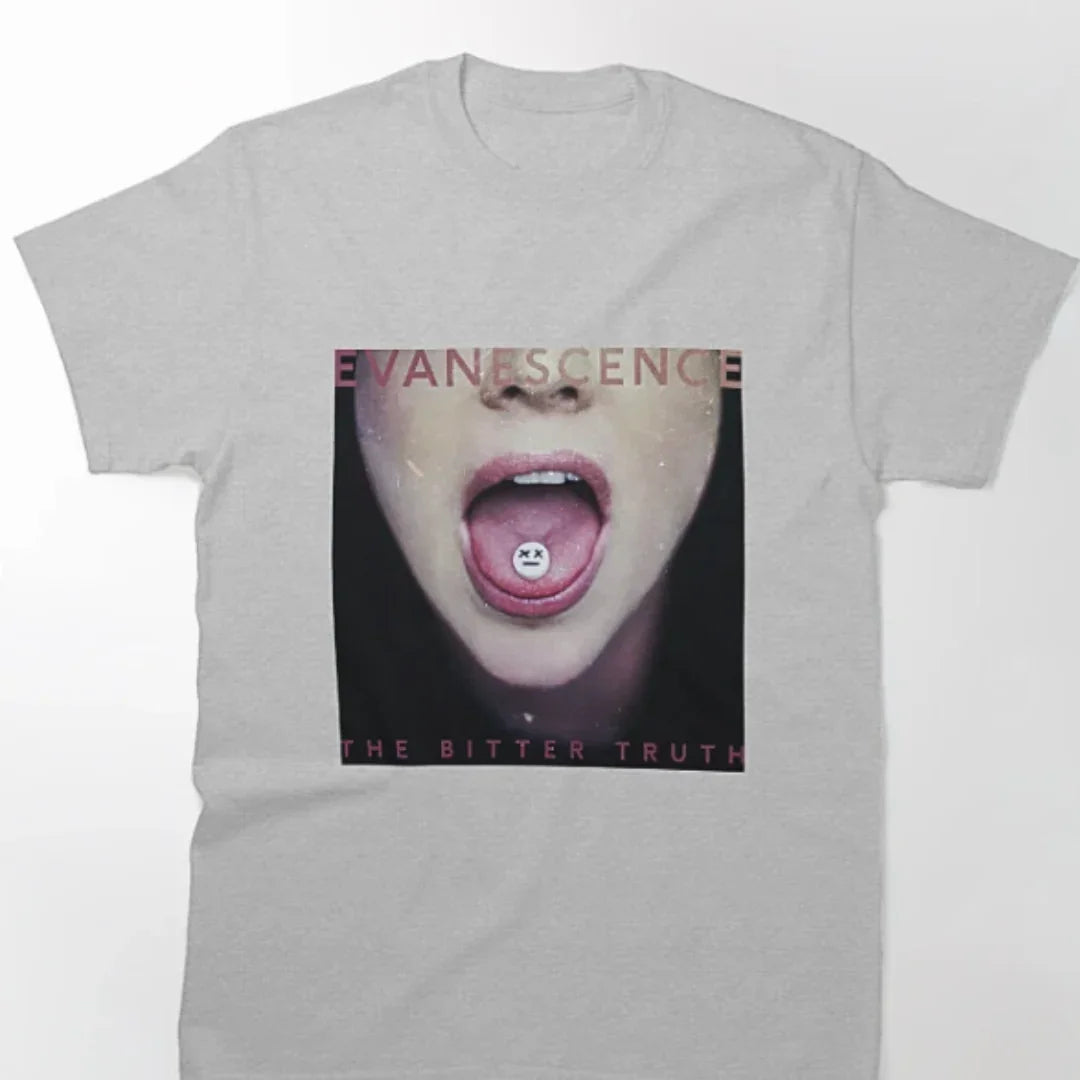 Camiseta Básica Evanescence Album-CINZA