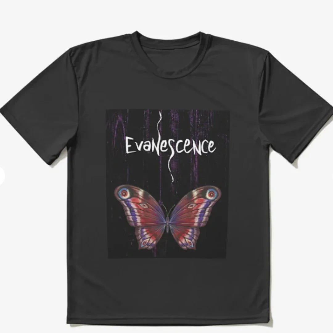 Camiseta Básica Evanescence Butterfly - preto