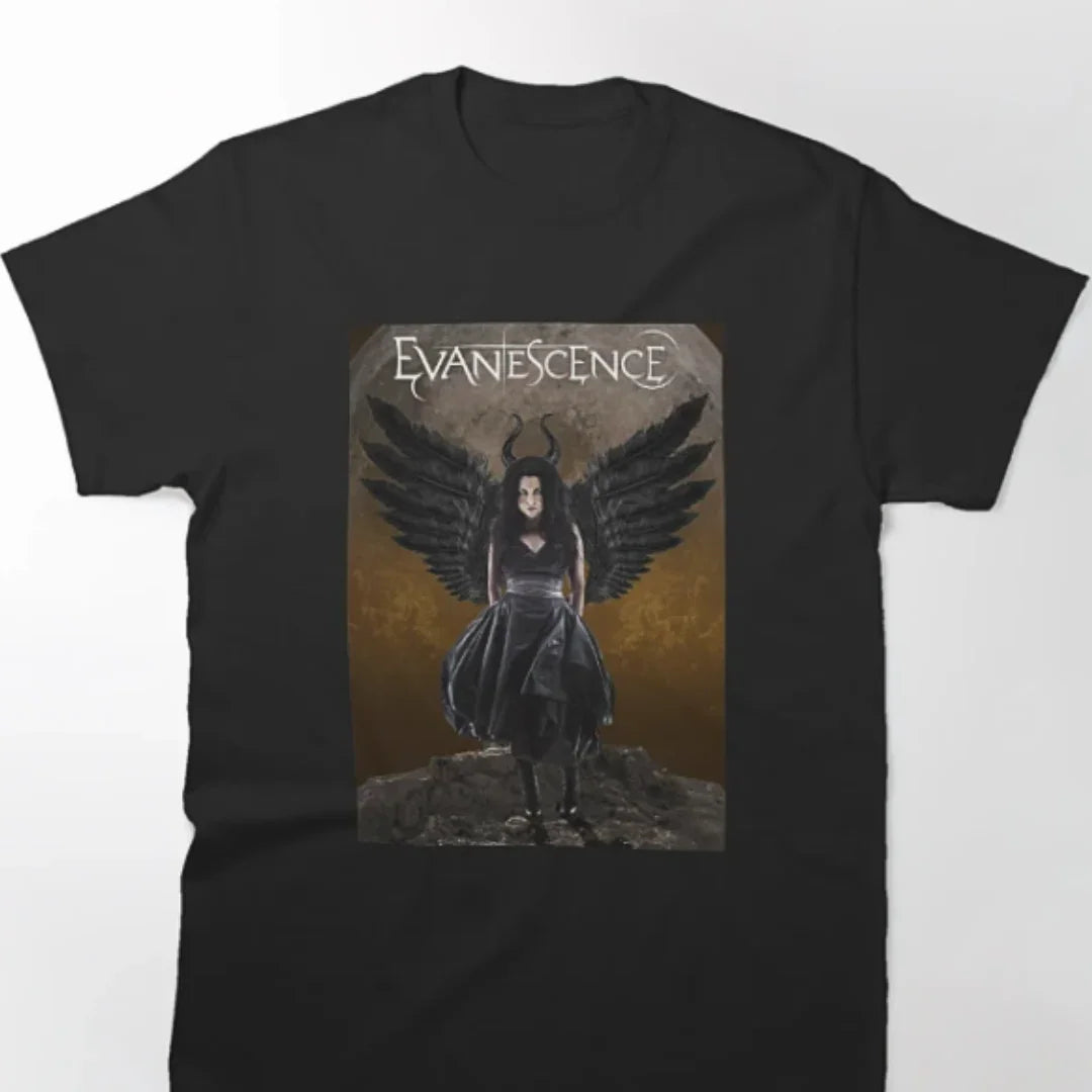 Camiseta Básica Evanescence Graphic-PRETO