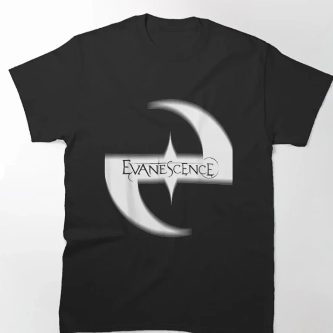 Camiseta Básica Evanescence Logo-PRETO