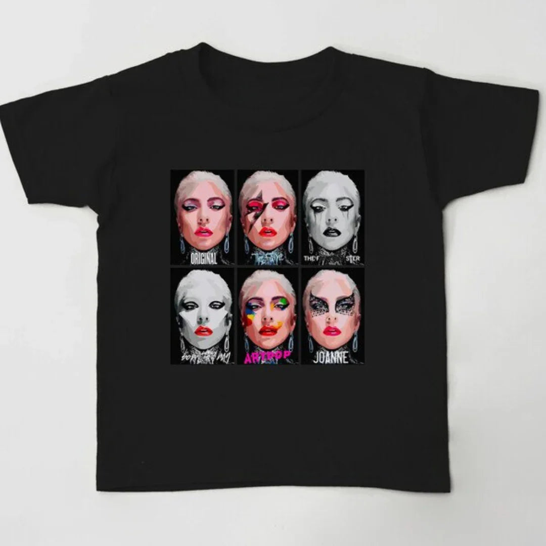 Camiseta Básica Lady Gaga Collab -Preto
