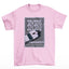 Camiseta Básica Lady Gaga Disease Poster Rosa Bebê 