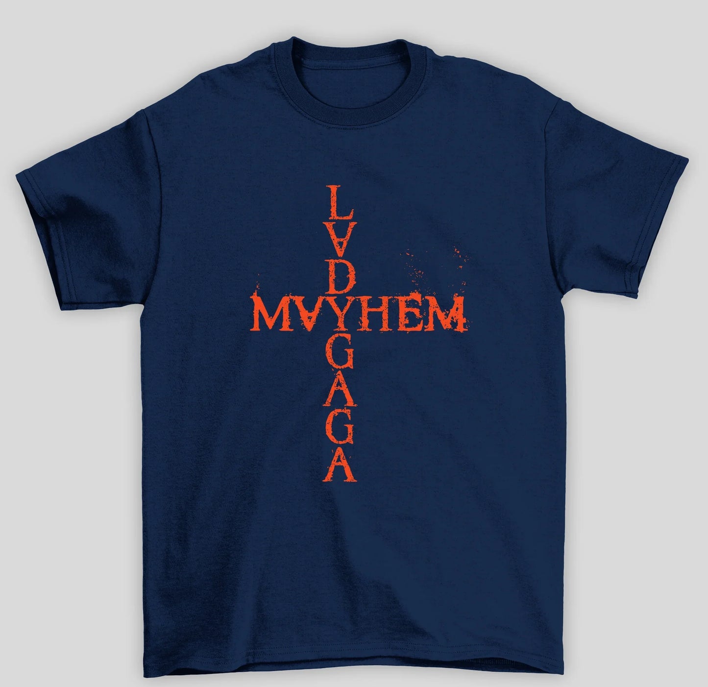 Camiseta Básica Lady Gaga Mayhem- azul-marinho