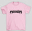 Camiseta Básica Lady Gaga Mayhem Logo- rosa bebe