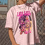 Camiseta Básica Lady Gaga The Fame Rosa Bebê 