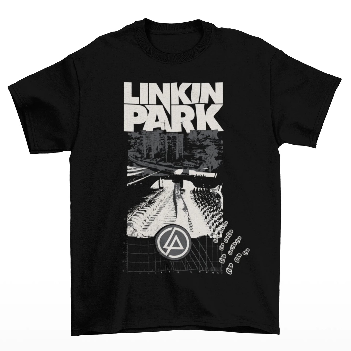 Camiseta Básica Linkin Park Vintage - preto