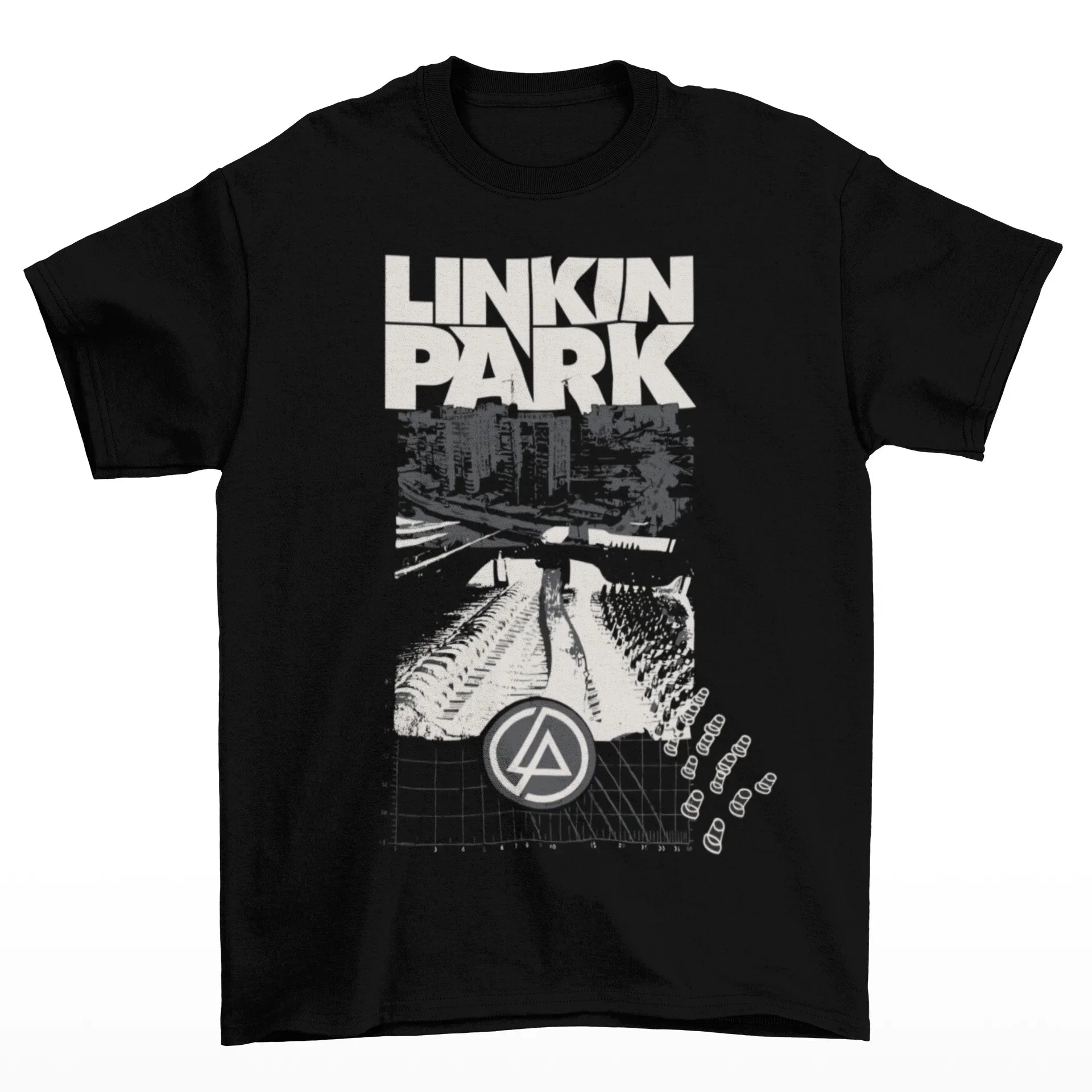 Camiseta Básica Linkin Park Vintage - preto