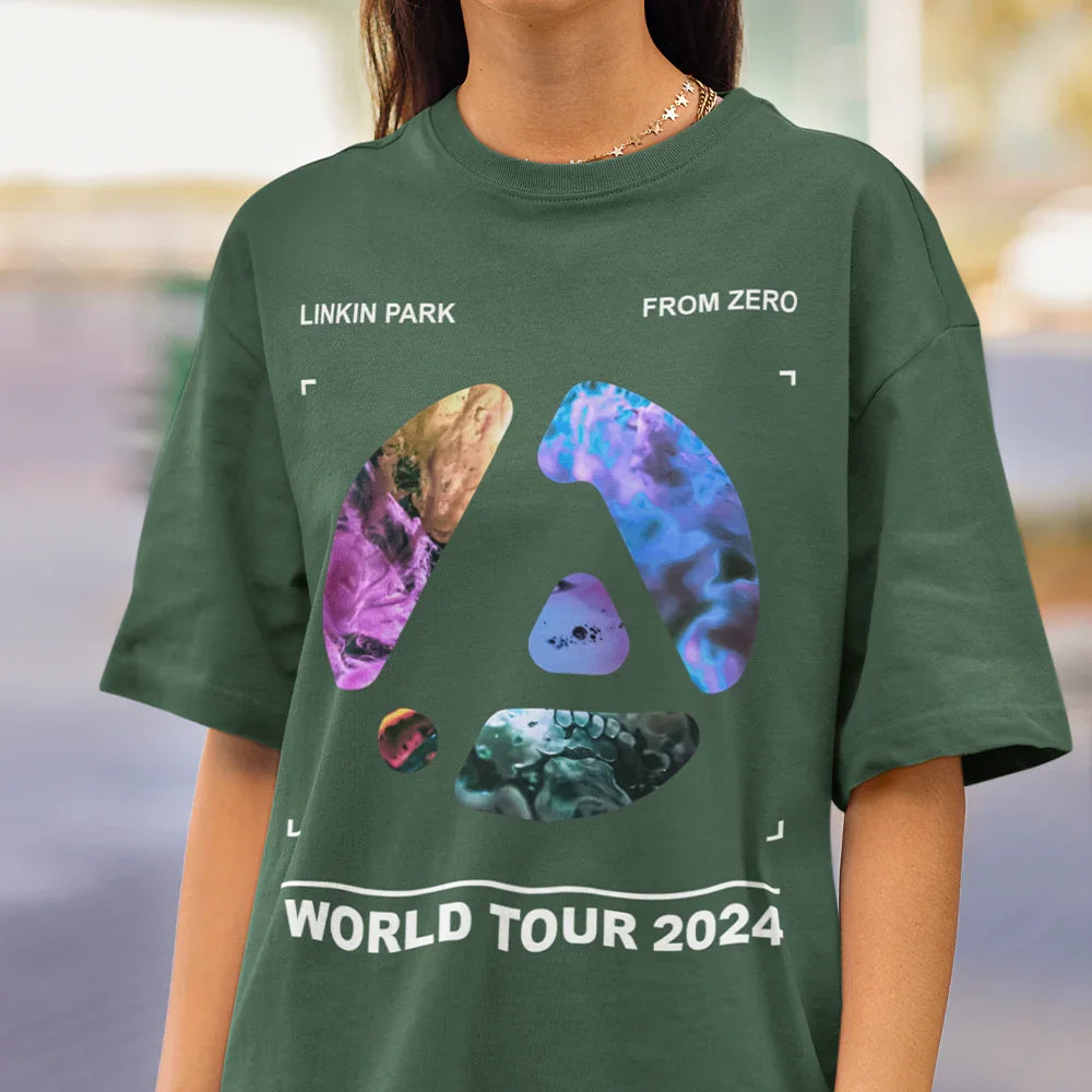 Camiseta Básica Linkin Park W.T 2024 - verde