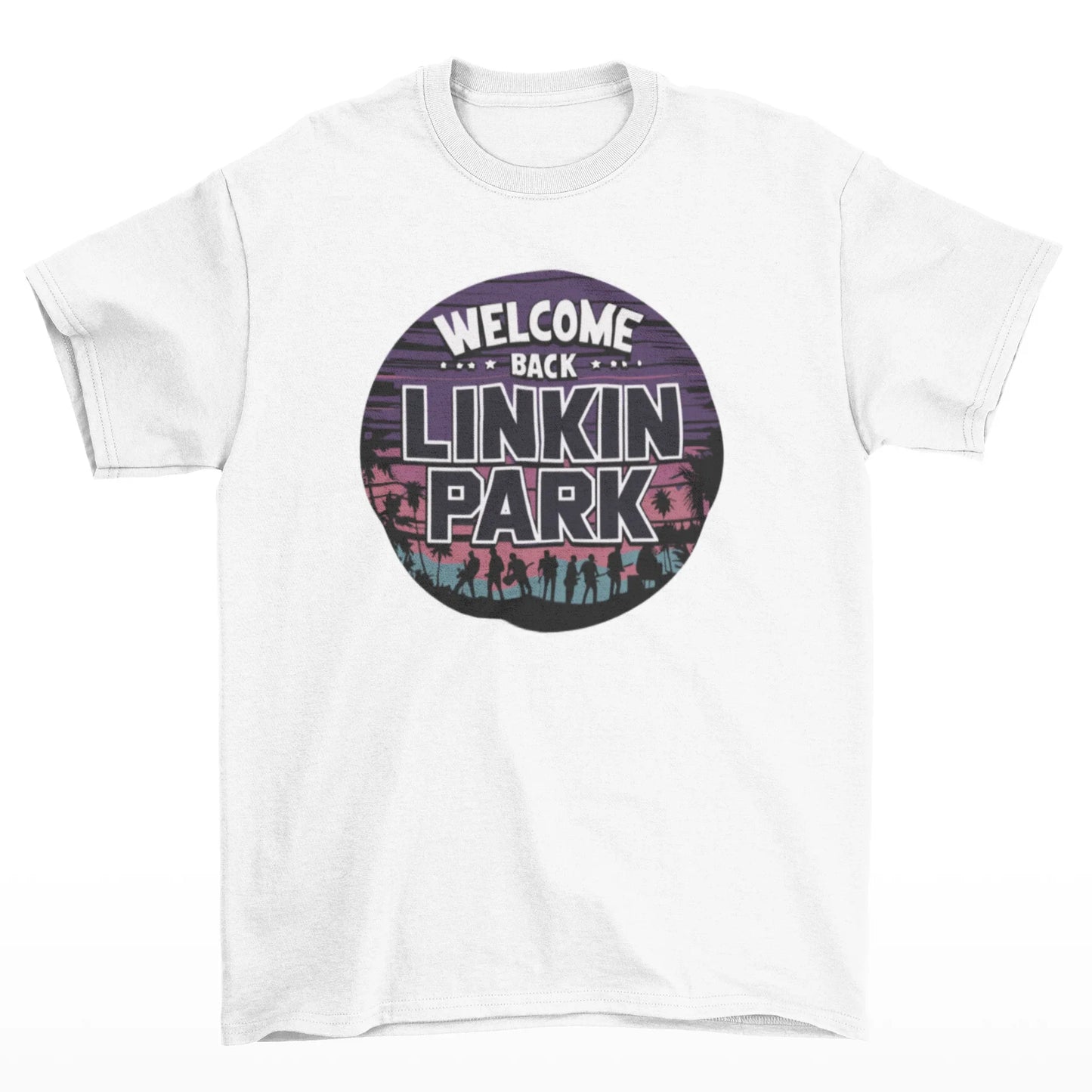 Camiseta Básica Linkin Park Welcome Back - branco