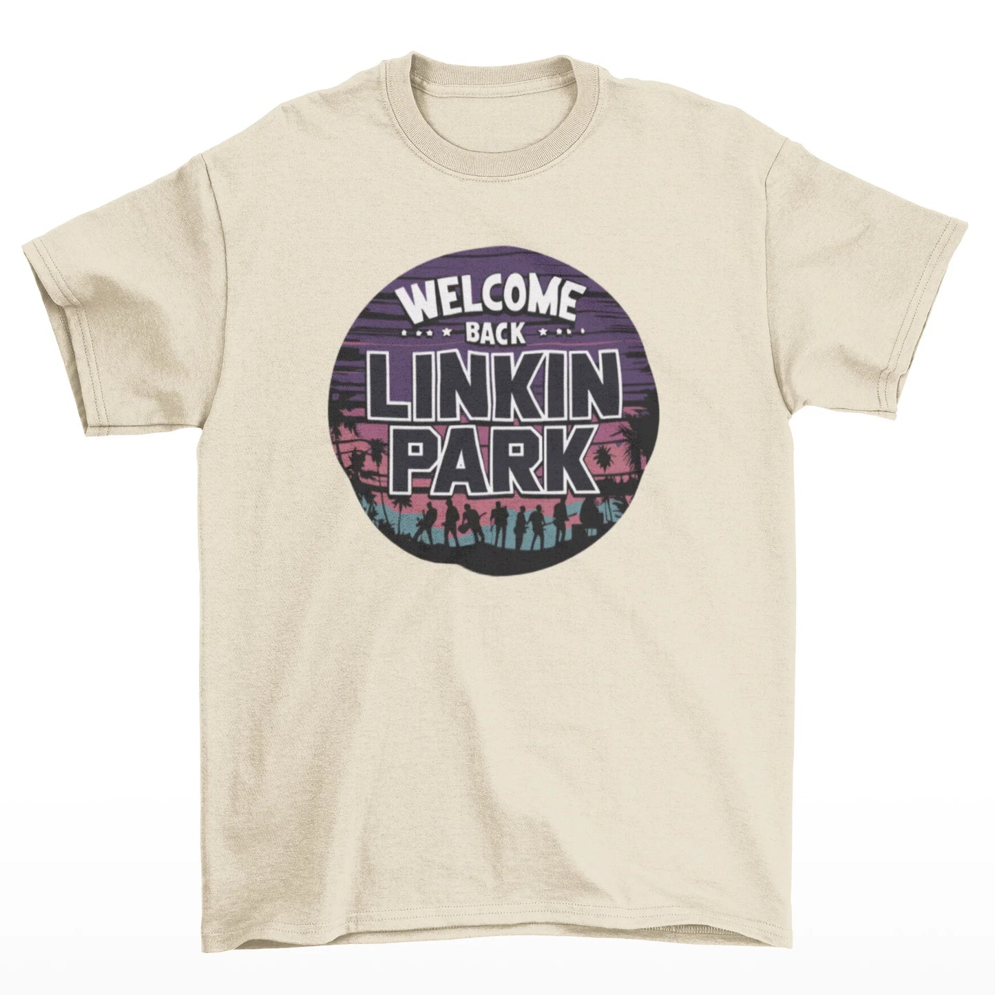 Camiseta Básica Linkin Park Welcome Back - pérola