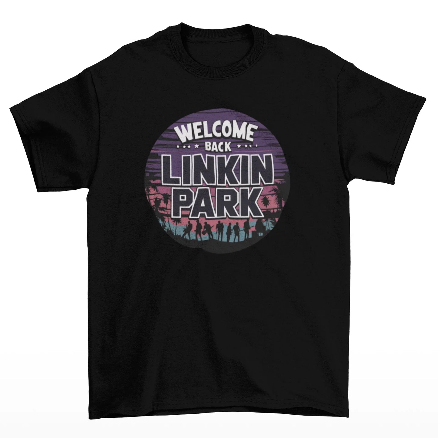Camiseta Básica Linkin Park Welcome Back - preto
