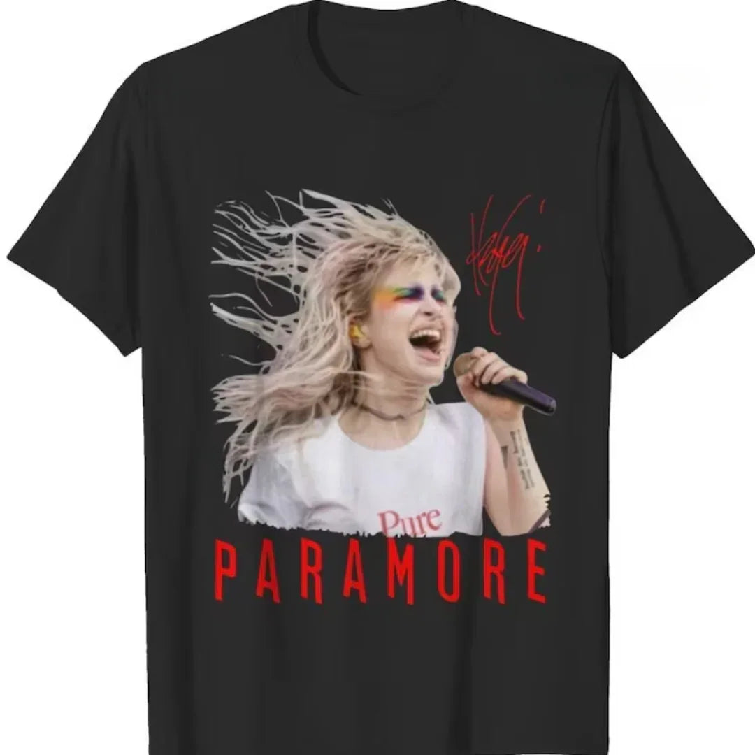 Camiseta Básica Paramore Rock Band - preto
