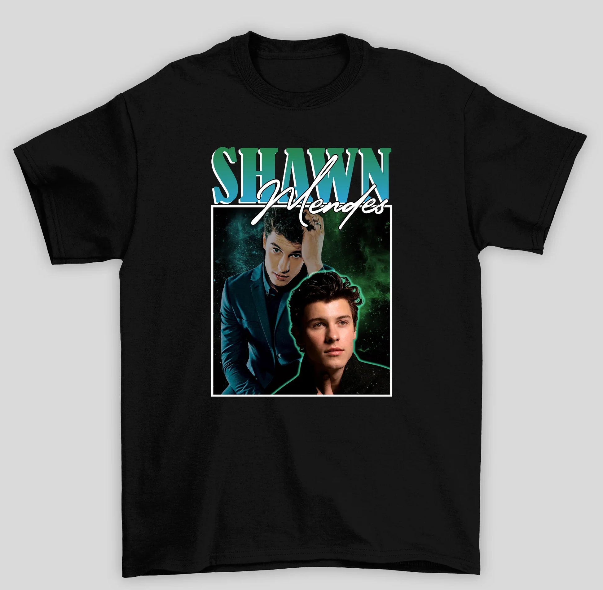 Camiseta Básica Shawn Mendes - preto